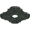 Ekena Millwork Peralta Medallion (Canopies up to 4 5/8"), 17 3/4"OD x 3 1/8"ID x 1"P, Painted Turtle Crackle CM17PEPTC - alternate 3